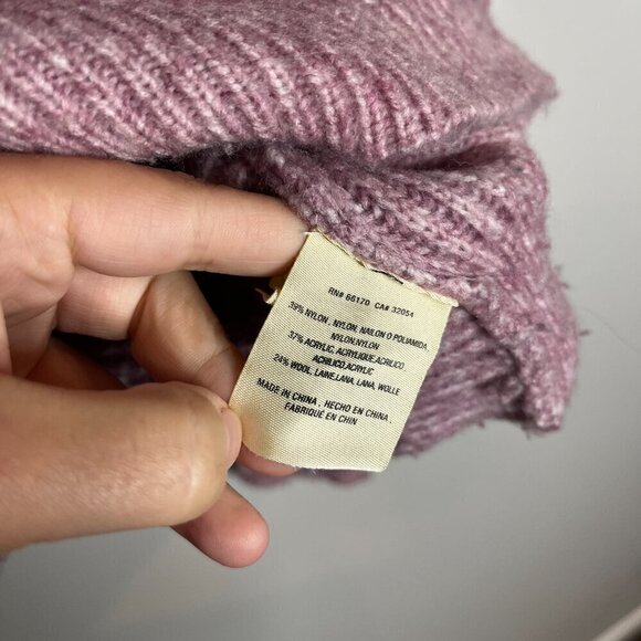 Anthropologie Angel of the North pink wool blend twist back sweater - Picture 6 of 6